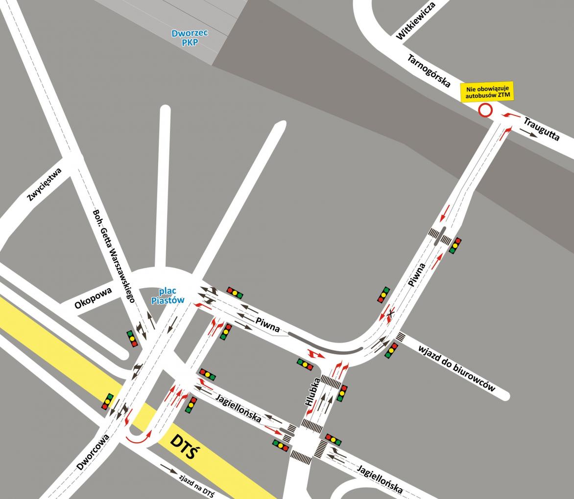 Mapa ulica Piwna