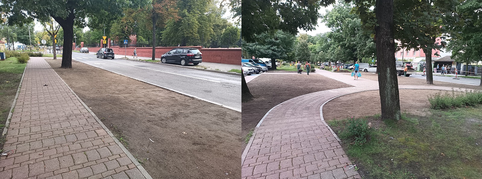 Skwer przy ulicy Poniatowskiego