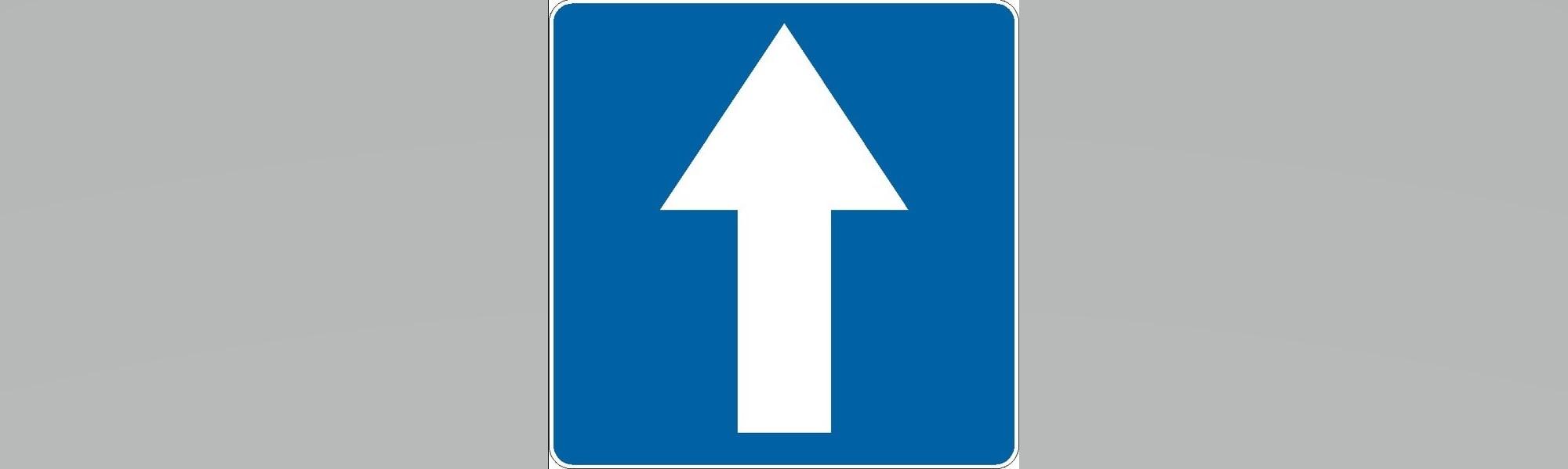 ul. Reja - ruch tylko w jednym kierunku