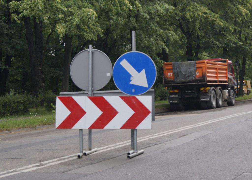 ul. Witosa - utrudnienia