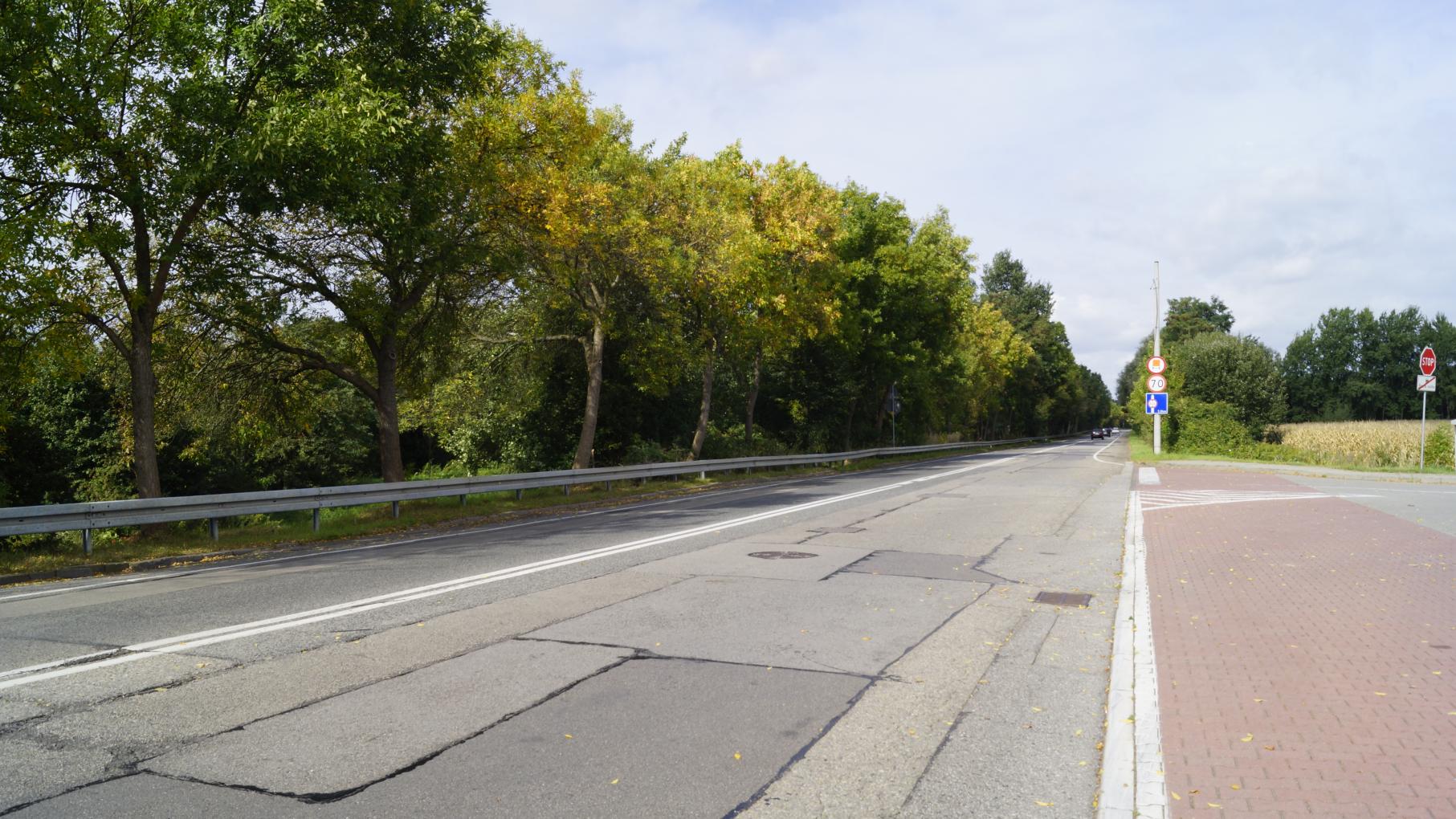 Ulica Portowa - odcinek zamknięty dla ruchu