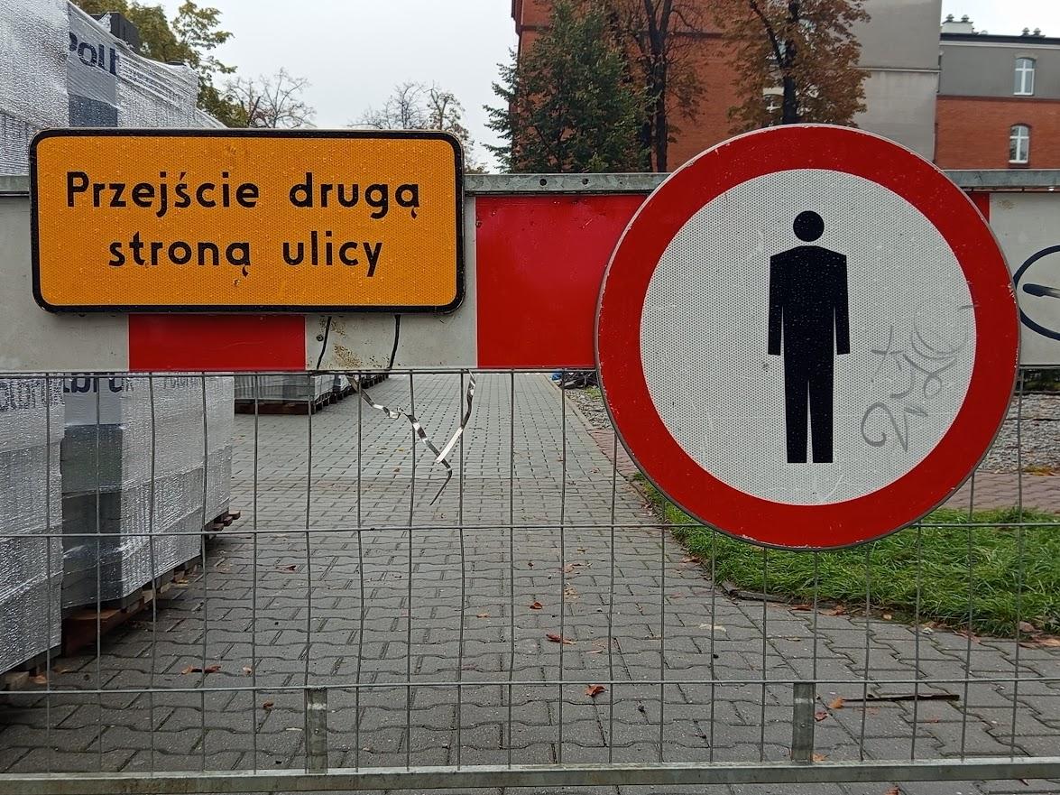 Utrudnienia w ruchu - zajęcie pasa drogowego