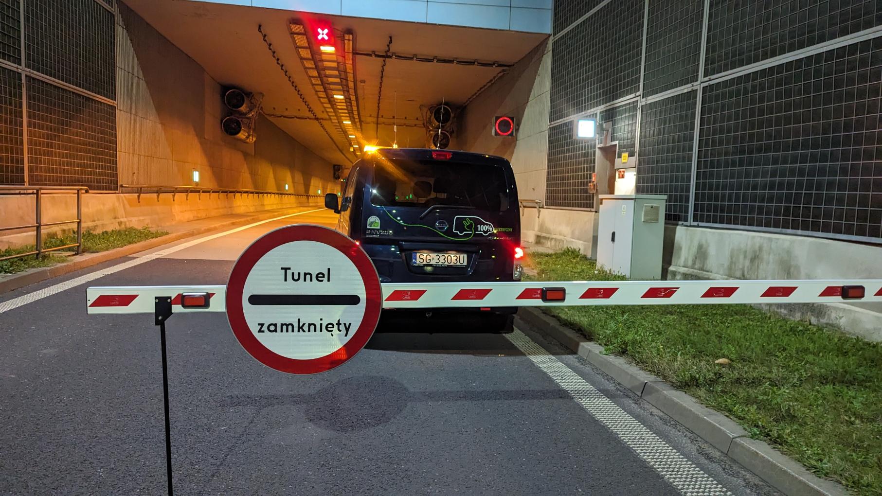 Przegląd techniczny - cotygodniowe zamknięcie tunelu - DTŚ