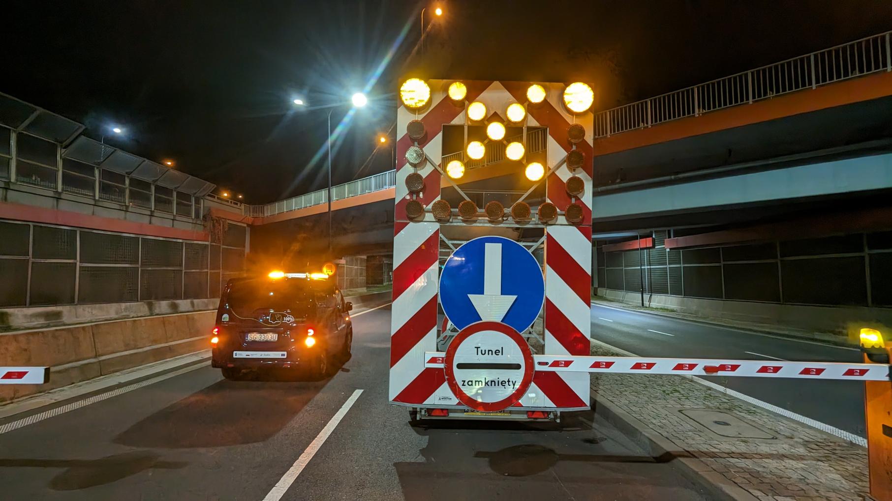 Środowe Zamknięcie Tunelu DTŚ - prace techniczne