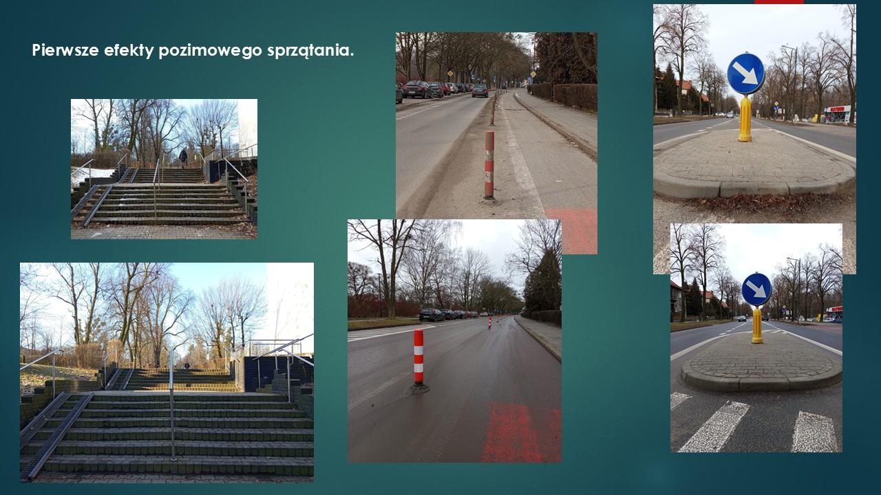 Pierwsze, widoczne efekty pozimowego porządkowania Gliwic. 