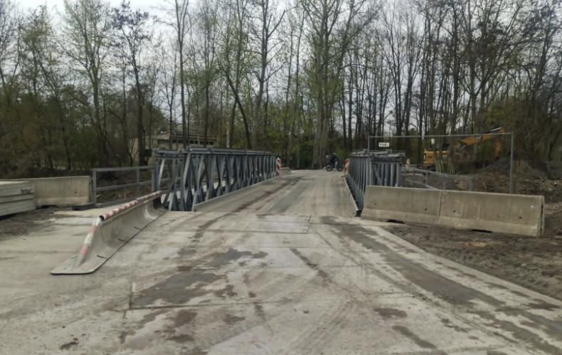 Od jutra przeprawa mostem tymczasowym. 