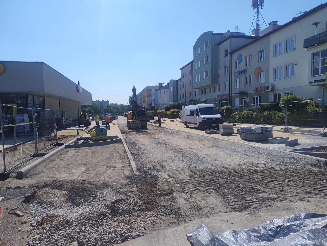 Ulica Rubinowa - prace zmierzają do finału.