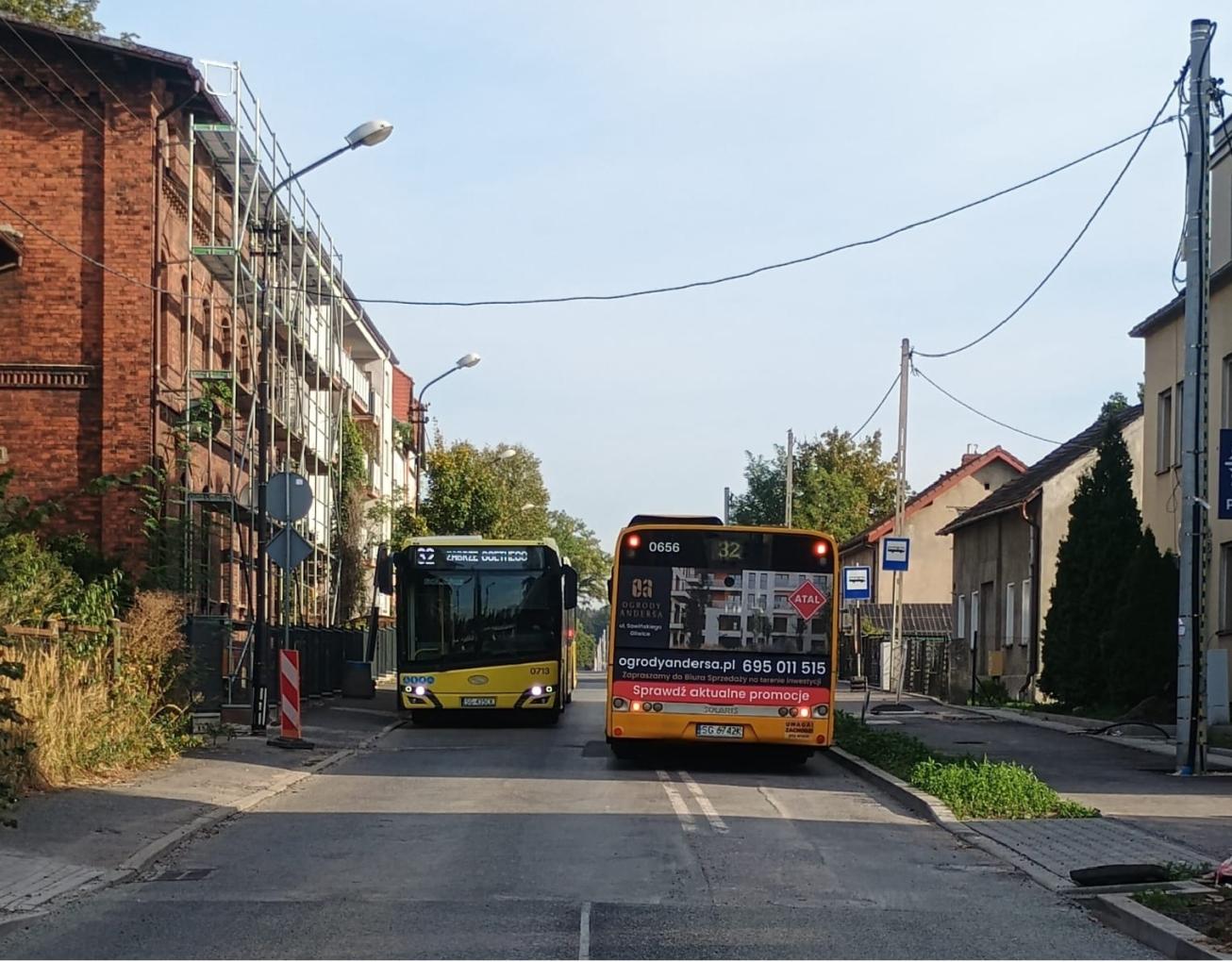 Uwaga Łabędy - zmiany w organizacji przejazdu autobusów